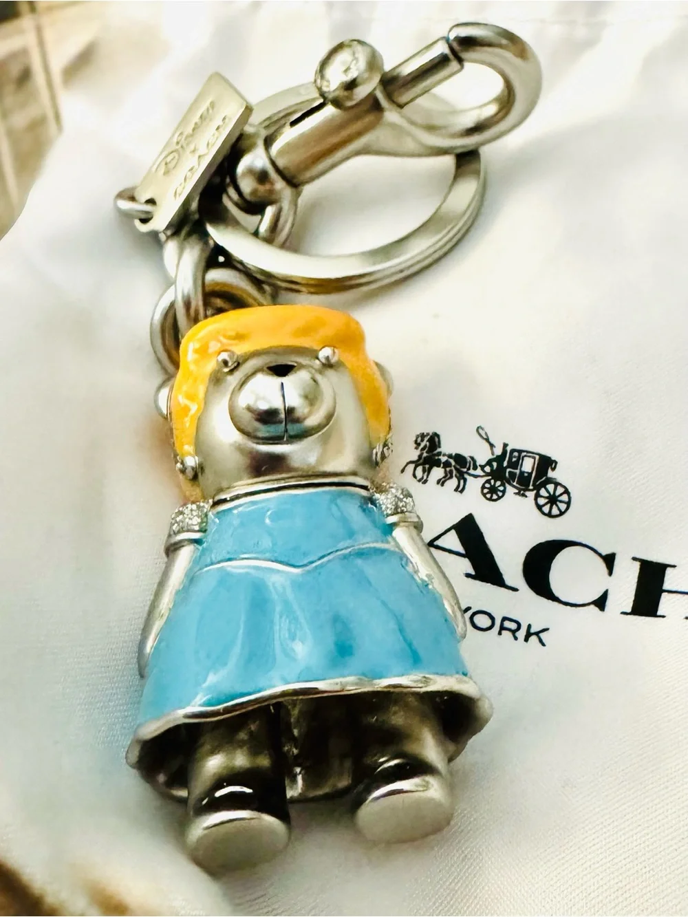 Disney x Coach Cinderella Bear Bag Charm (Style No. C0266) - Like New